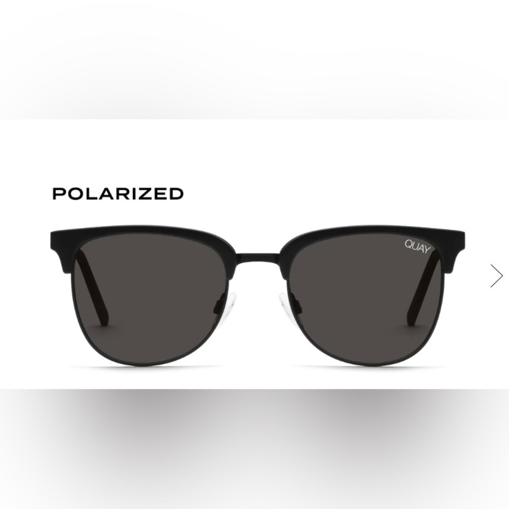 NEW Quay Australia Evasive Polarized Black Sunglasses
